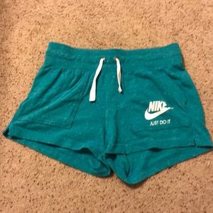 Teal Nike shorts